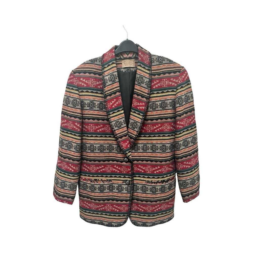 Knockabouts by Pendleton Vintage Woman Southwestern Aztec Blazer Sz 10 - Picture 5 of 17